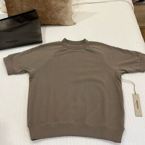 Essentials Fear of God Taupe short Sleeve Shirt